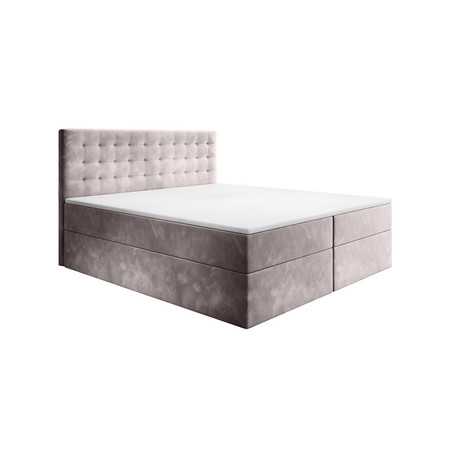 Čalouněná postel BARI šedá rozměr 140x200 cm TT-FURNITURE
