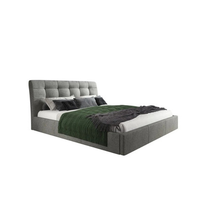 Čalouněná postel MALAGA šedá rozměr 180x200 cm TT-FURNITURE