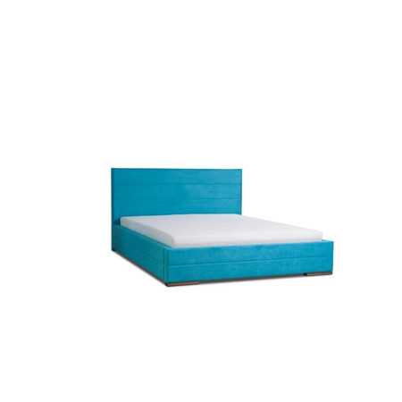 Čalouněná postel MONIKA modrá rozměr 160x200 cm TT-FURNITURE