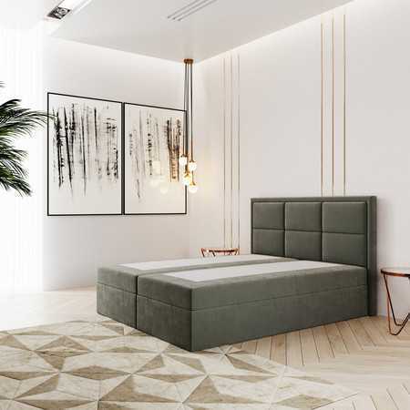 Čalouněná postel ROMA rozměr 180x200 cm Zelená TT-FURNITURE