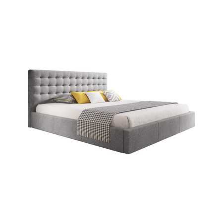 Čalouněná postel VERO rozměr 180x200 cm - šedá TT-FURNITURE