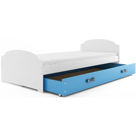 Dětská postel LILI bílá 200x90 cm Modrá BMS