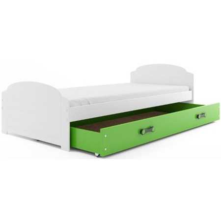 Dětská postel LILI bílá 200x90 cm Zelená BMS