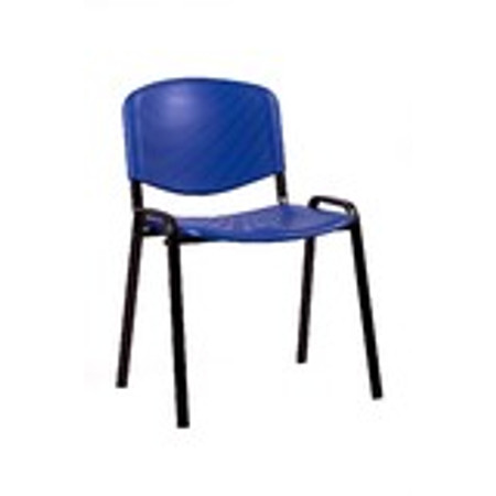 Konferenční plastová židle ISO Modrá Mazur