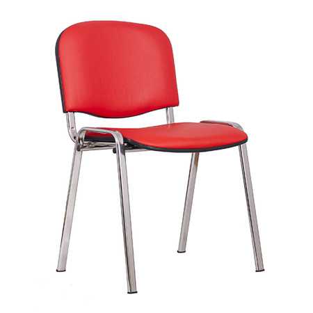 Konferenční židle ISO eko-kůže CHROM Tmavě šedá D23 EKO Mazur