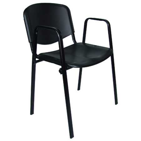 Konferenční židle ISO plastová s područkami RAL-7016 Mazur