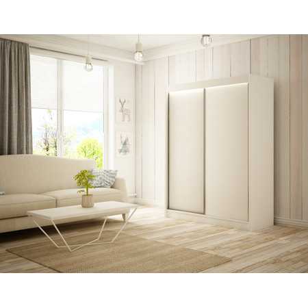 Kvalitní Šatní Skříň Bergo 120 cm Bílý mat Furniture