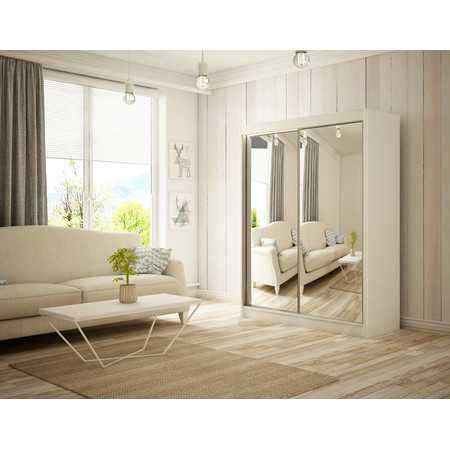 Kvalitní Šatní Skříň Homa 150 cm Bílý mat Furniture