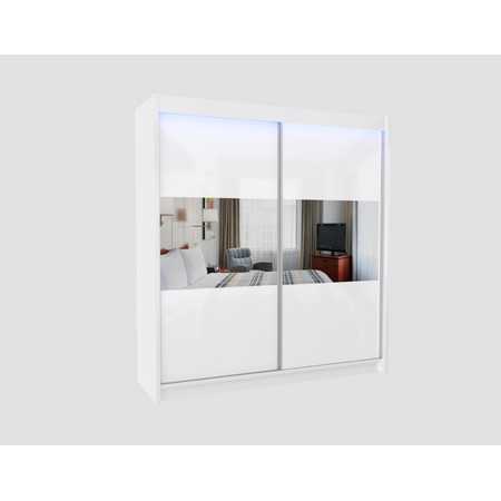 Kvalitní Šatní Skříň Rosana 200 cm Bílá Furniture