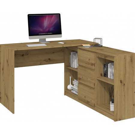 Počítačový stůl s komodou 2D3S dub artisan TOP Nábytek