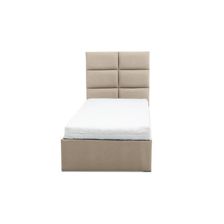Čalouněná postel TORES s pěnovou matrací rozměr 90x200 cm Kakao Signal-nabytek