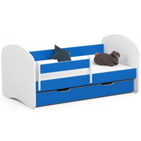 Dětská postel SMILE 180x90 cm - modrá Akord