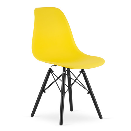 Židle OSAKA - černá/žlutá Signal-nabytek