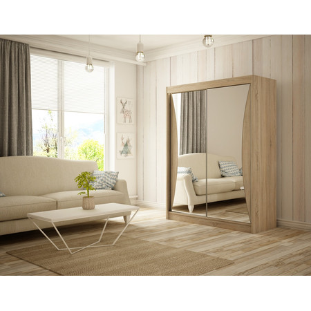 Kvalitní Šatní Skříň Twin 150 cm Dub Sonoma Furniture
