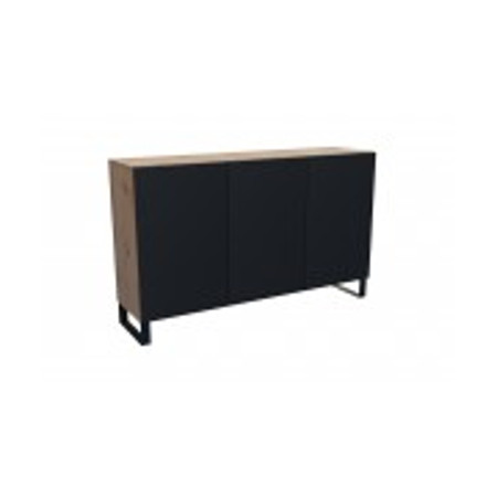 Komoda Leo Dub artisan-černá 150 cm Furniture