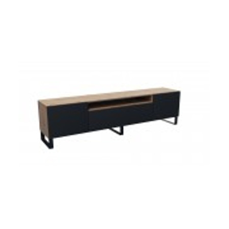 Televizní stolek RTV Leo Dub artisan-černá 180 cm Furniture