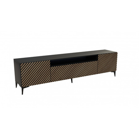 Televizní stolek RTV Sento Dub řemeslný-černá 200 cm Furniture