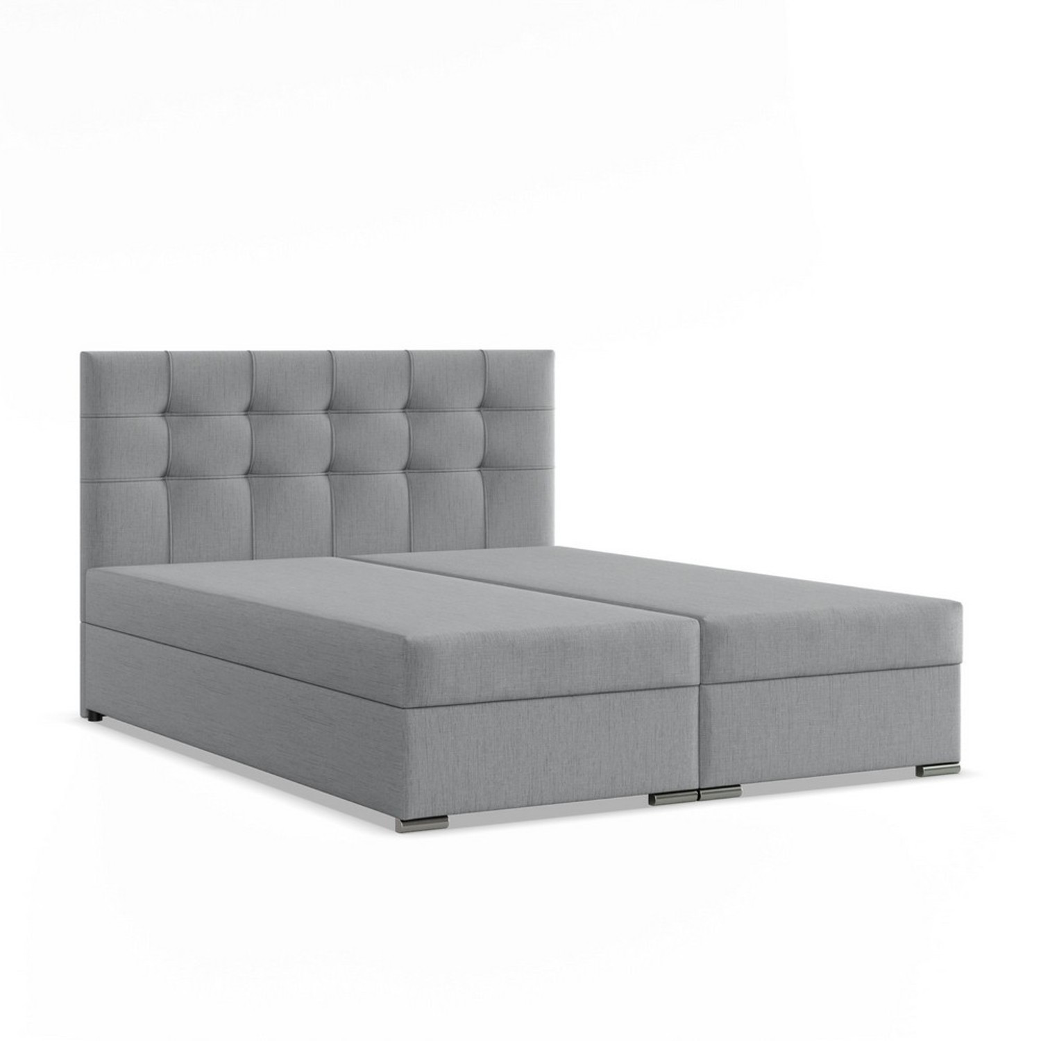 Čalouněná postel ELDA 180x200 cm s pružinovou matrací Šedá I SG nabytek