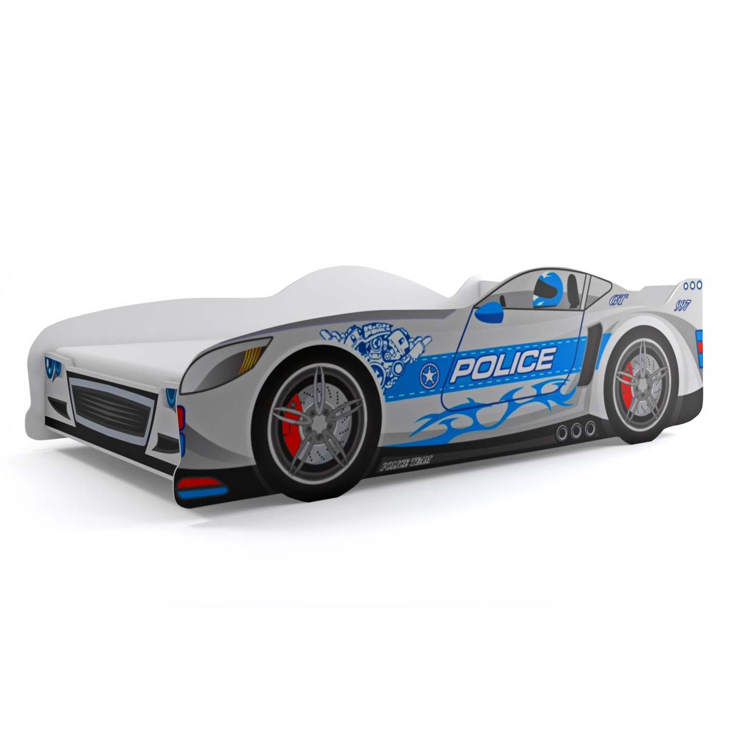 Dětská postel CARS 160x80 cm Modrá BMS